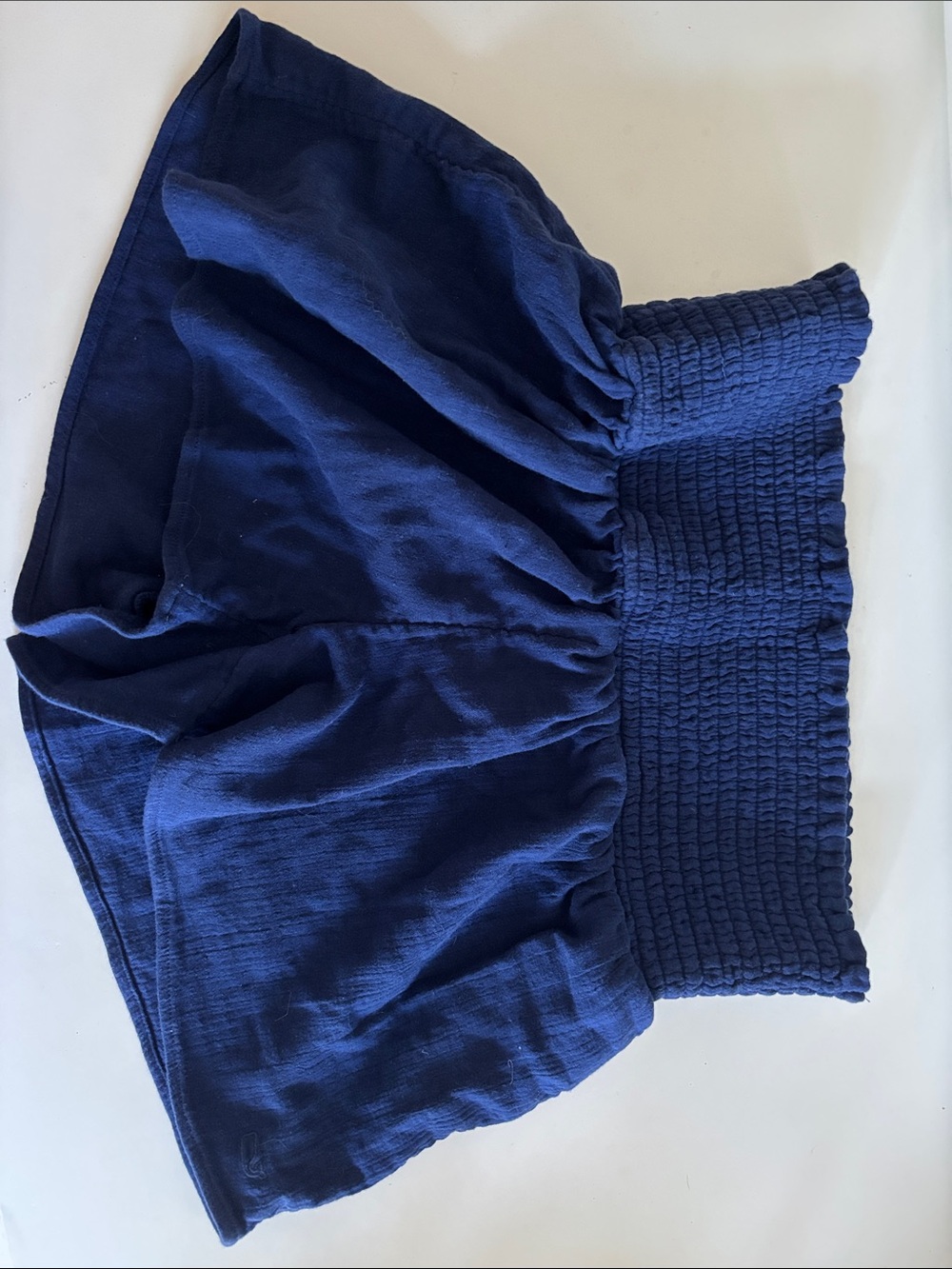 Vineyard Vines Navy Blue Smocked Waist Shorts